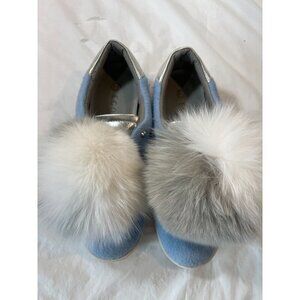 egoist Platform sneakers Fur Ball PomPom Shoes Sneakers Size 6.5